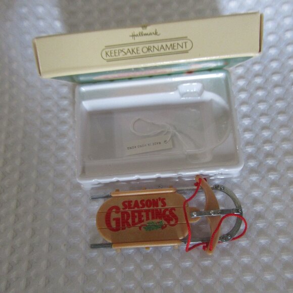 Nostalgic Sled Christmas Ornament 1984 - Picture 7 of 7